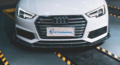 CMST Carbon Fiber Front Lip for Audi A4 S-Line / S4 B9 2017-2018 & A4 Base Model 2019