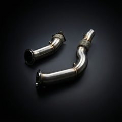 BMW M3 (F80) / M4 (F82/F83) 2015-2020 S55 3.0T 89mm Katlose Downpipes (SS304) | AME Motorsport