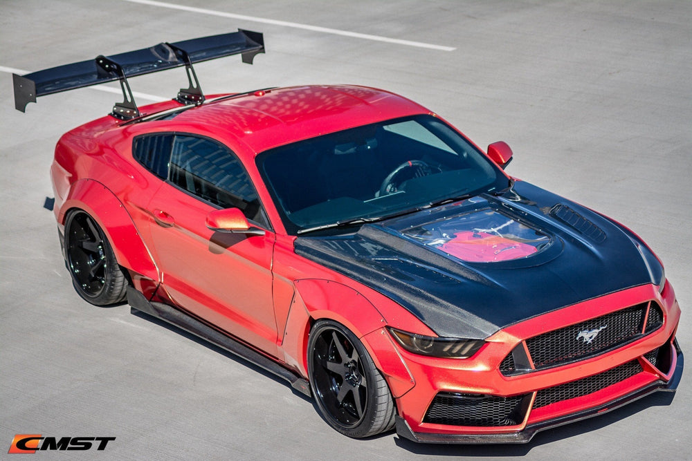 CMST Carbon Fiber Glass Transparent Hood for Ford Mustang S550.1 2015- 2017