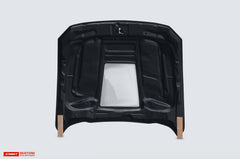 CMST Glass Transparent Hood for Ford Mustang S550.2 2018-2022