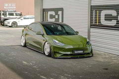 New Release!! CMST Carbon Fiber Front Bumper & Front Lip for Tesla Model 3 Ver.2
