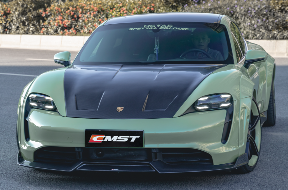 CMST Carbon Fiber Front Lip for Porsche Taycan Turbo & Turbo S