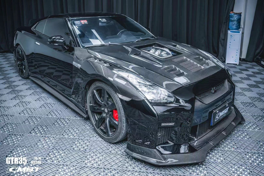 CMST Stage 2 Front Bumper & Front Lip for Nissan GTR GT-R R35 2008-2016 Facelift Conversion Kit