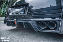 CMST Stage 2 Rear Bumper & Rear Diffuser for Nissan GTR GT-R R35 2008-ON