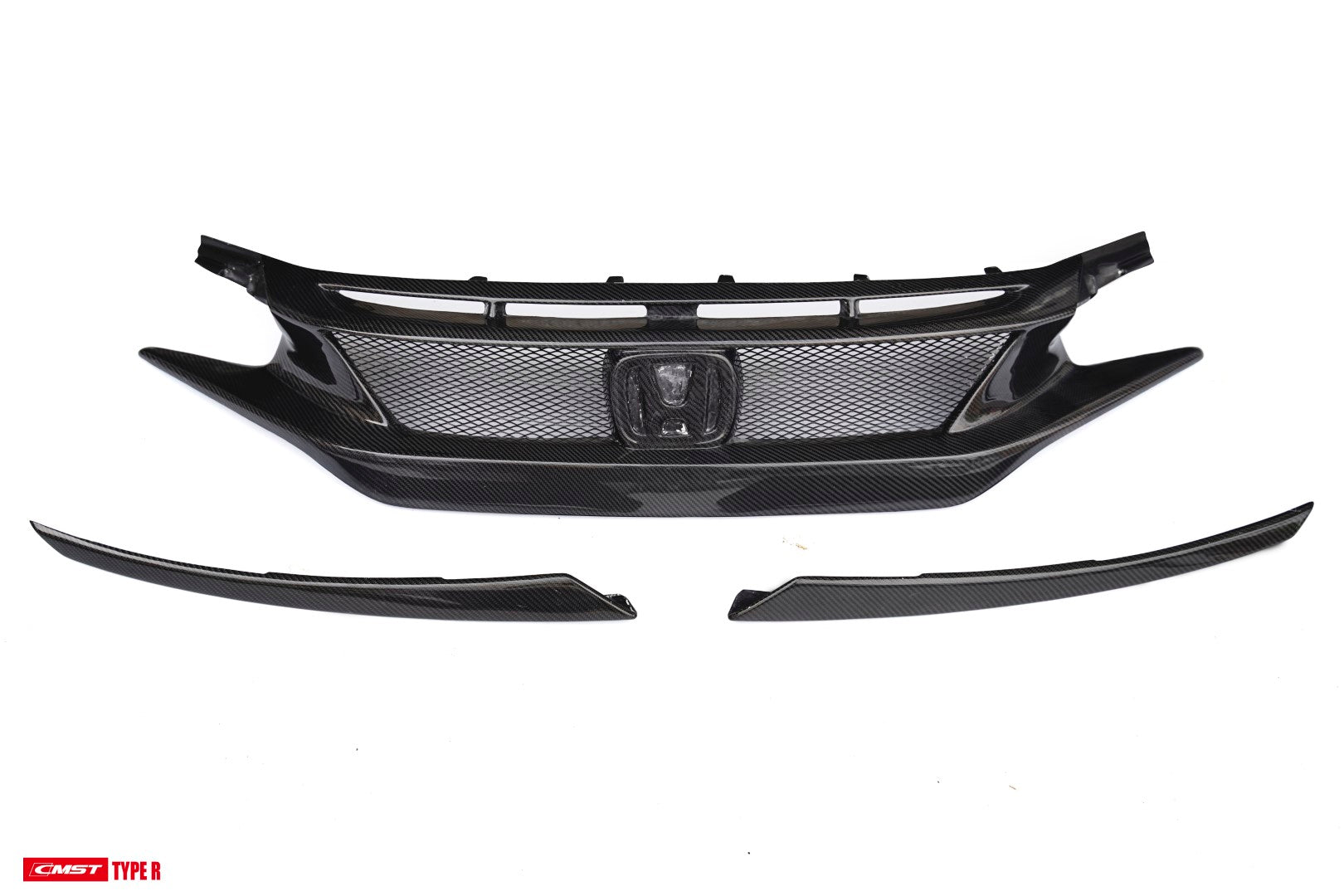 CMST Carbon Fiber Front Grill & Eyelid for Honda FK8 Civic Type-R (2017-2022)