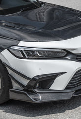 CMST Carbon Fiber Front Bumper Canards for Honda Civic 11th Gen Sedan