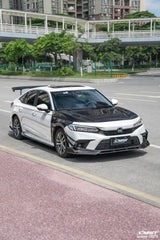 CMST Carbon Fiber Front Bumper Canards for Honda Civic 11th Gen Sedan