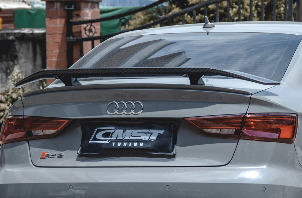 CMST Carbon Fiber Rear Spoiler Wing ver.3 for Audi RS3 2018-2020 & S3 & A3 S Line & A3 2014-2020