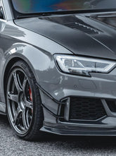 CMST Carbon Fiber Front Bumper Canards for Audi RS3 2018-2020