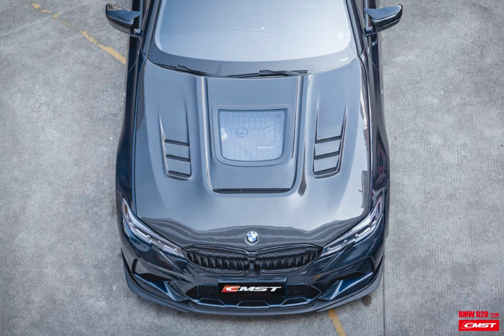 CMST Carbon Fiber Glass Transparent Hood Bonnet for BMW 3 Series G20 G28 330i M340i