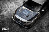 CMST Carbon Fiber Hood Bonnet Clearview Glass Transparent for Honda Accord 10th Gen