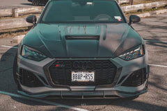 CMST Carbon Fiber Hood Bonnet Glass Transparent Clearview for Audi RS5 S5 A5 B9 B9.5 2017-ON