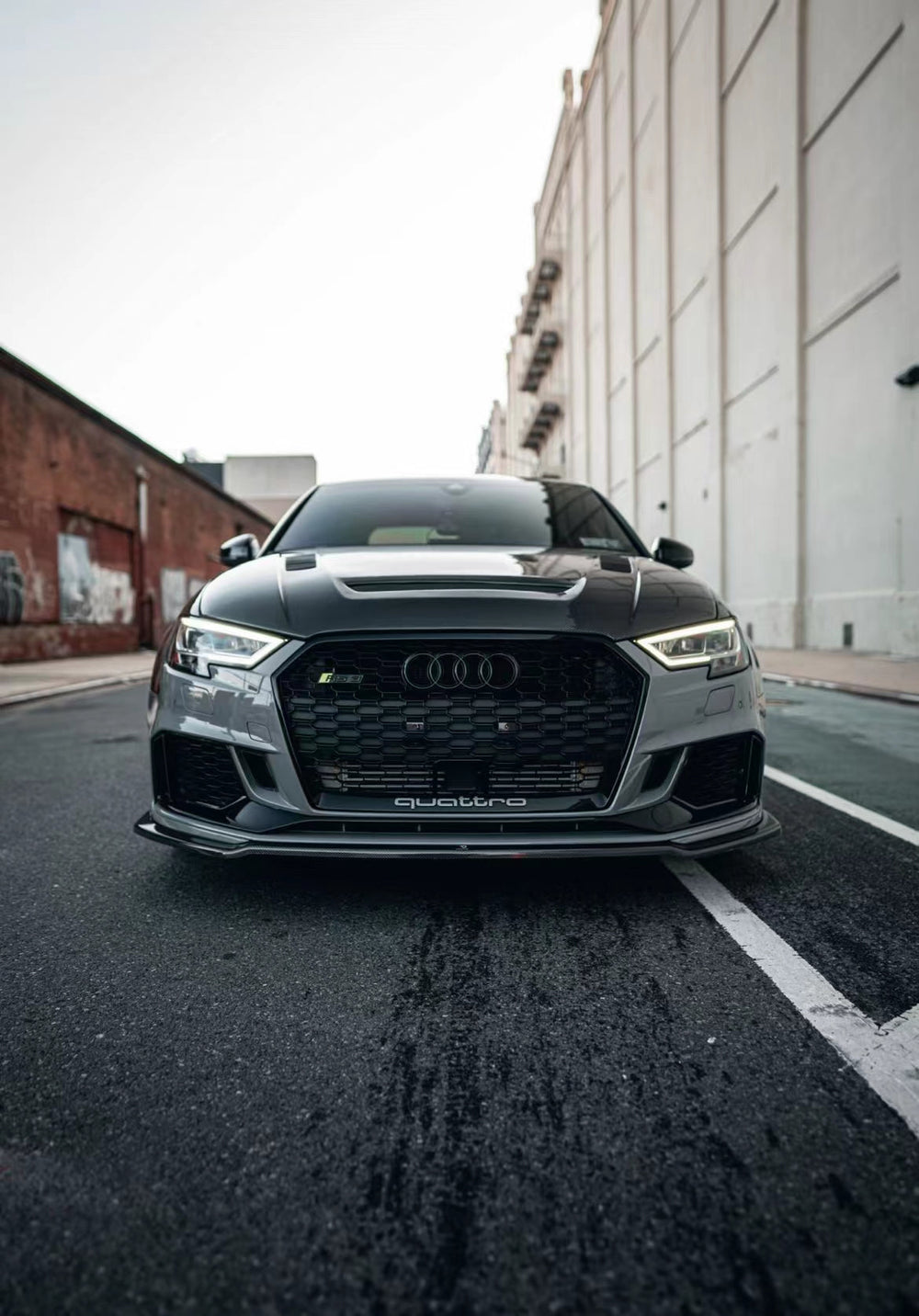 CMST Carbon Fiber Hood Bonnet Ver.2 for Audi RS3 A3 A3 S Line 2014-2020 Sedan