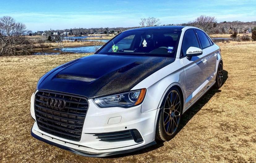 CMST Carbon Fiber Hood Bonnet Ver.2 for Audi RS3 A3 A3 S Line 2014-2020 Sedan