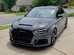CMST Carbon Fiber Hood Bonnet Ver.2 for Audi RS3 A3 A3 S Line 2014-2020 Sedan