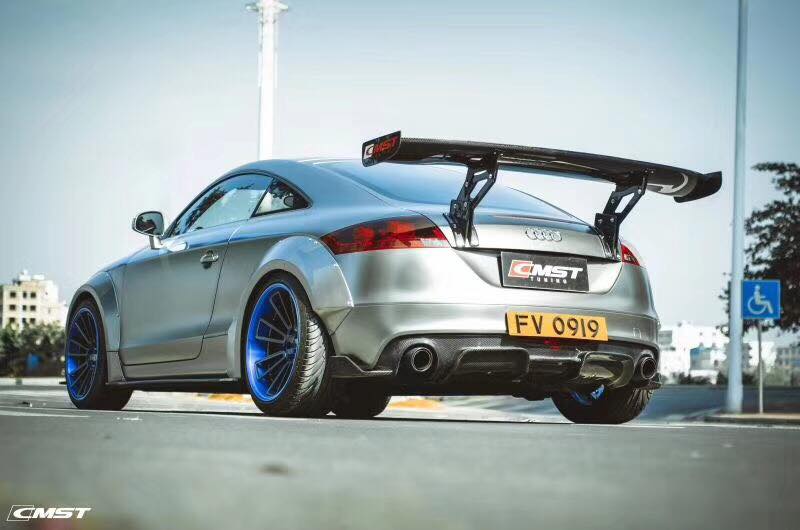 CMST Carbon Fiber Rear Spoiler Wing For Audi TT TTS MK2 8J 2007-2015