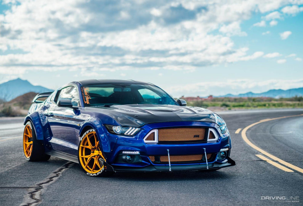 CMST Carbon Fiber Glass Transparent Hood for Ford Mustang S550.1 2015- 2017
