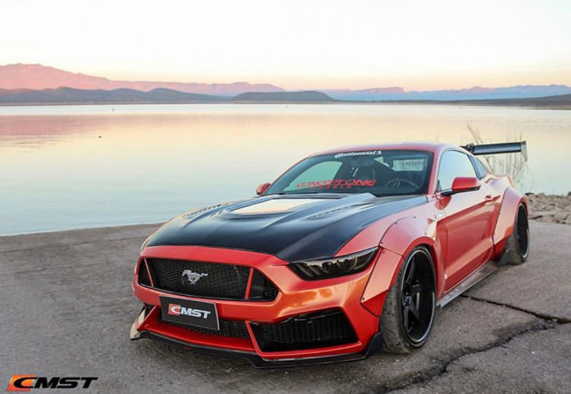 CMST Carbon Fiber Glass Transparent Hood for Ford Mustang S550.1 2015- 2017