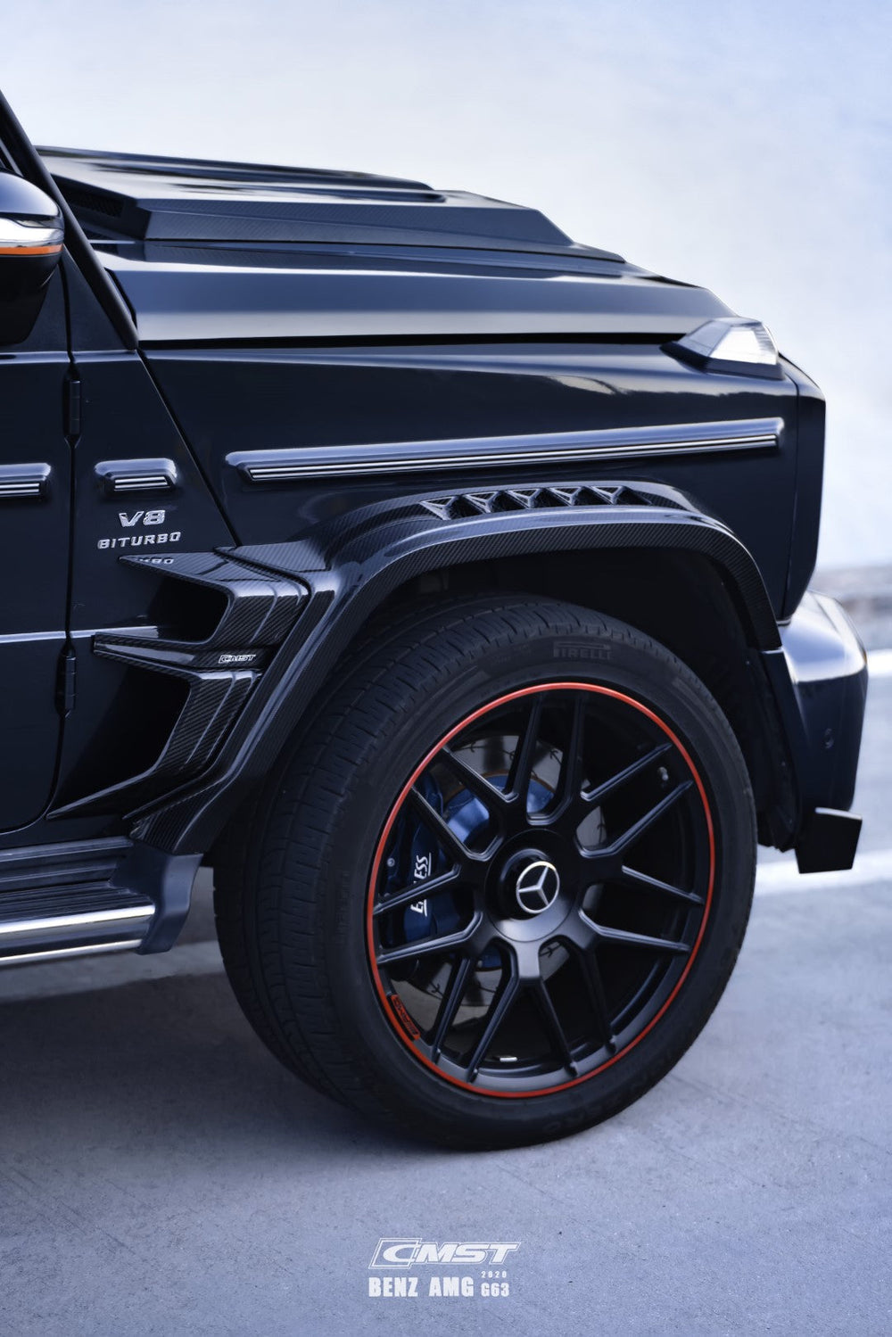 CMST Pre-preg Carbon Fiber Wheel Arches for Mercedes Benz G63 / G550 / G500 W464