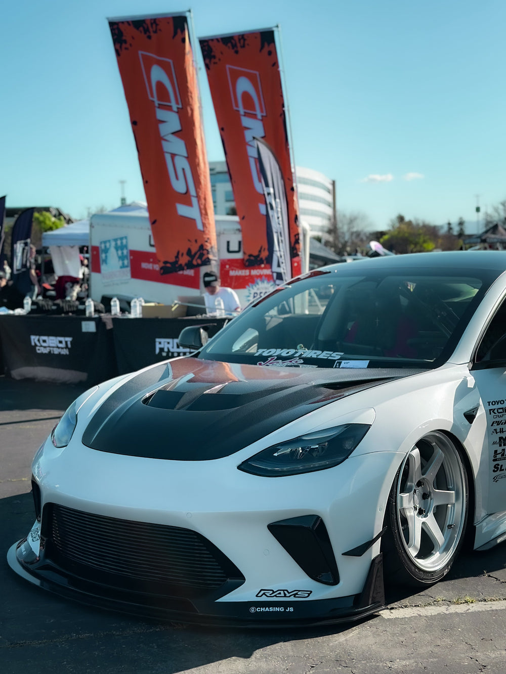 Robot "HACKER" V2 Hood Bonnet For Tesla Model 3