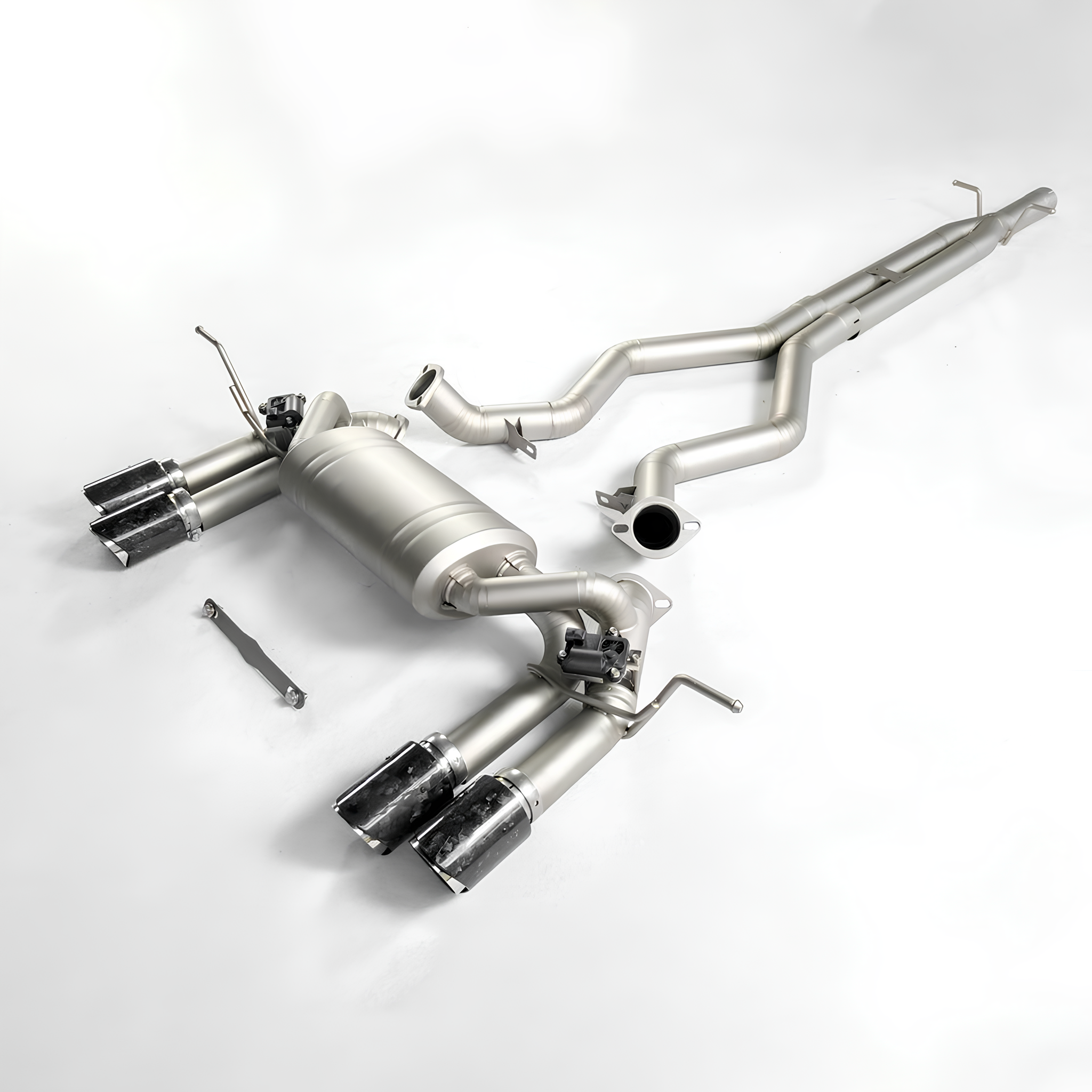AME Valvetronic Titanium EXHAUST CATBACK For Land Rover Defender 90/110 P400 2020~up Titanium catback muffler exhaust system