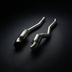 Ferrari F12 Berlinetta 2013+ 6.3L V12 Downpipes Senza Catalizzatore con Scudo Termico | AME Motorsport