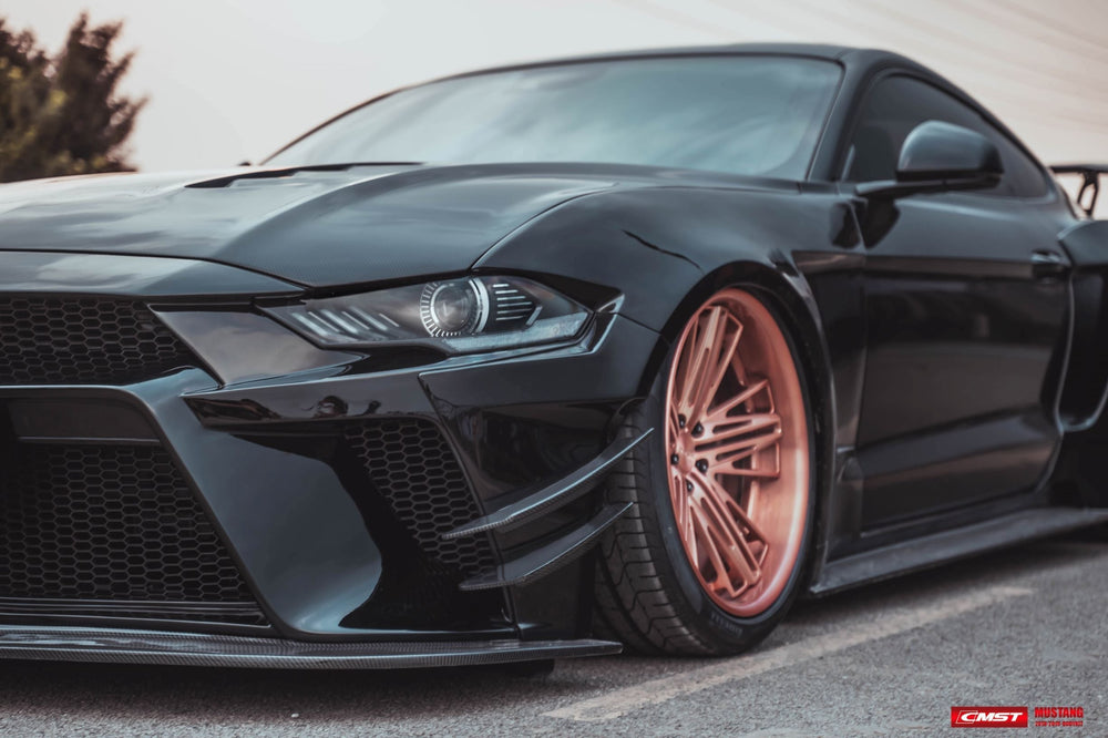 CMST Carbon Fiber Front Bumper & Front Lip for Ford Mustang S550.2 2018 - 2022