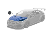 Robot Carbon Fiber Hood Bonnet For Honda Civic 10th Gen Sedan Coupe SI FK7 Hatchback