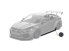 Robot Side Skirts For Honda Civic 10th Gen & FK7 Hatchback Carbon Fiber