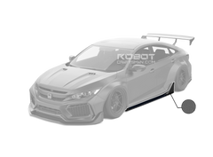 Robot Side Skirts For Honda Civic 10th Gen & FK7 Hatchback Carbon Fiber
