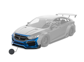 Robot Carbon Fiber Front Bumper & Front Lip For Honda Civic 10th Gen FK7