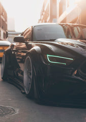 Robot "Cavalier" Widebody Wheel Arches & Side Skirts For Mustang S550.1 2015-2017 Carbon Fiber