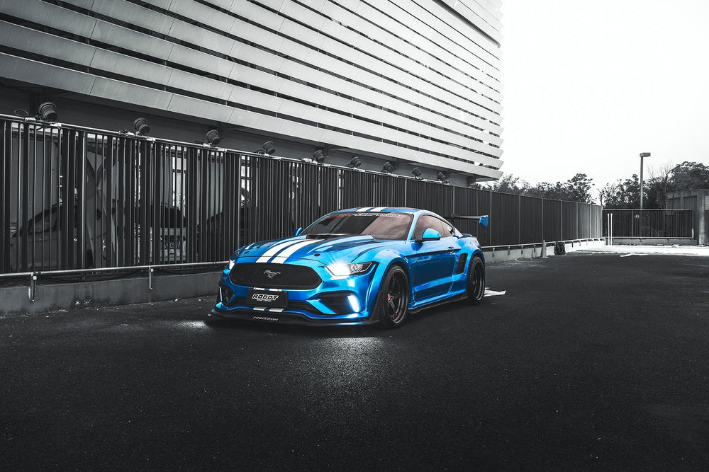 Robot "Cavalier" Widebody Wheel Arches & Side Skirts For Mustang S550.1 2015-2017 Carbon Fiber