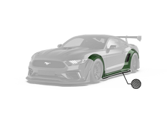 Robot "Cavalier" Widebody Wheel Arches & Side Skirts For Mustang S550.1 2015-2017 Carbon Fiber
