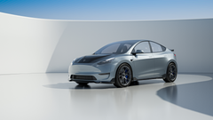 Robot "Crypton" Front Lip Splitter For Tesla Model Y - Carbon Fiber or FRP