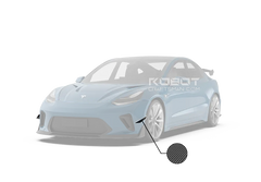Robot "HACKER" Narrow Body Front Bumper Canards For Tesla Model 3