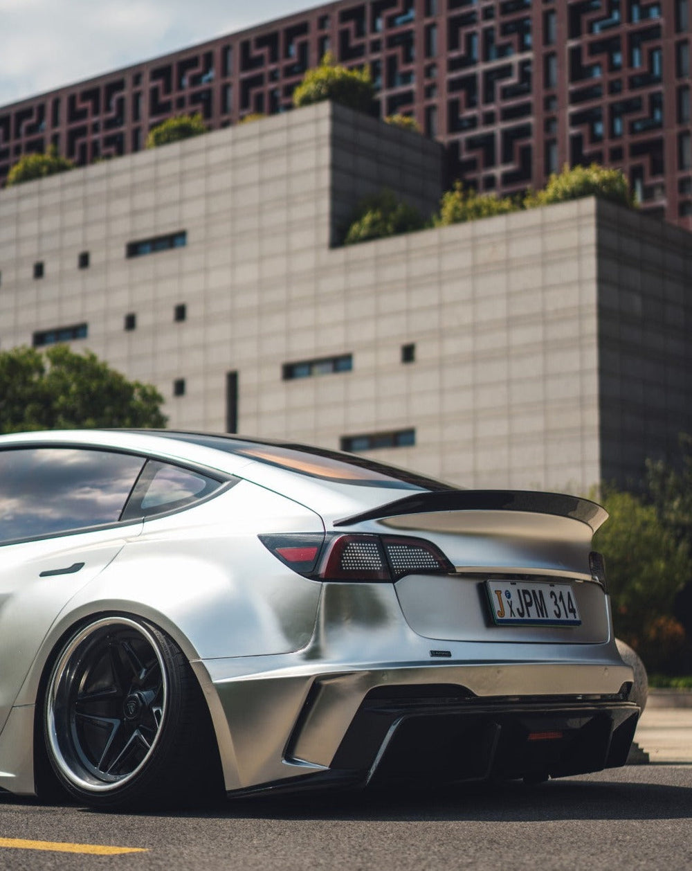 Robot "HACKER" V4 Ducktail Spoiler For Tesla Model 3