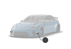 Robot "HACKER" Widebody Front Bumper Canards For Tesla Model 3