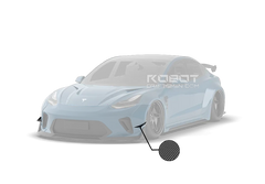 Robot "HACKER" Widebody Front Bumper Canards For Tesla Model 3