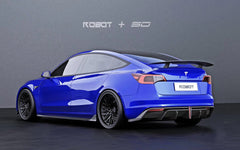 Robot "Crypton" Rear Bumper & Rear Diffuser For Tesla Model 3