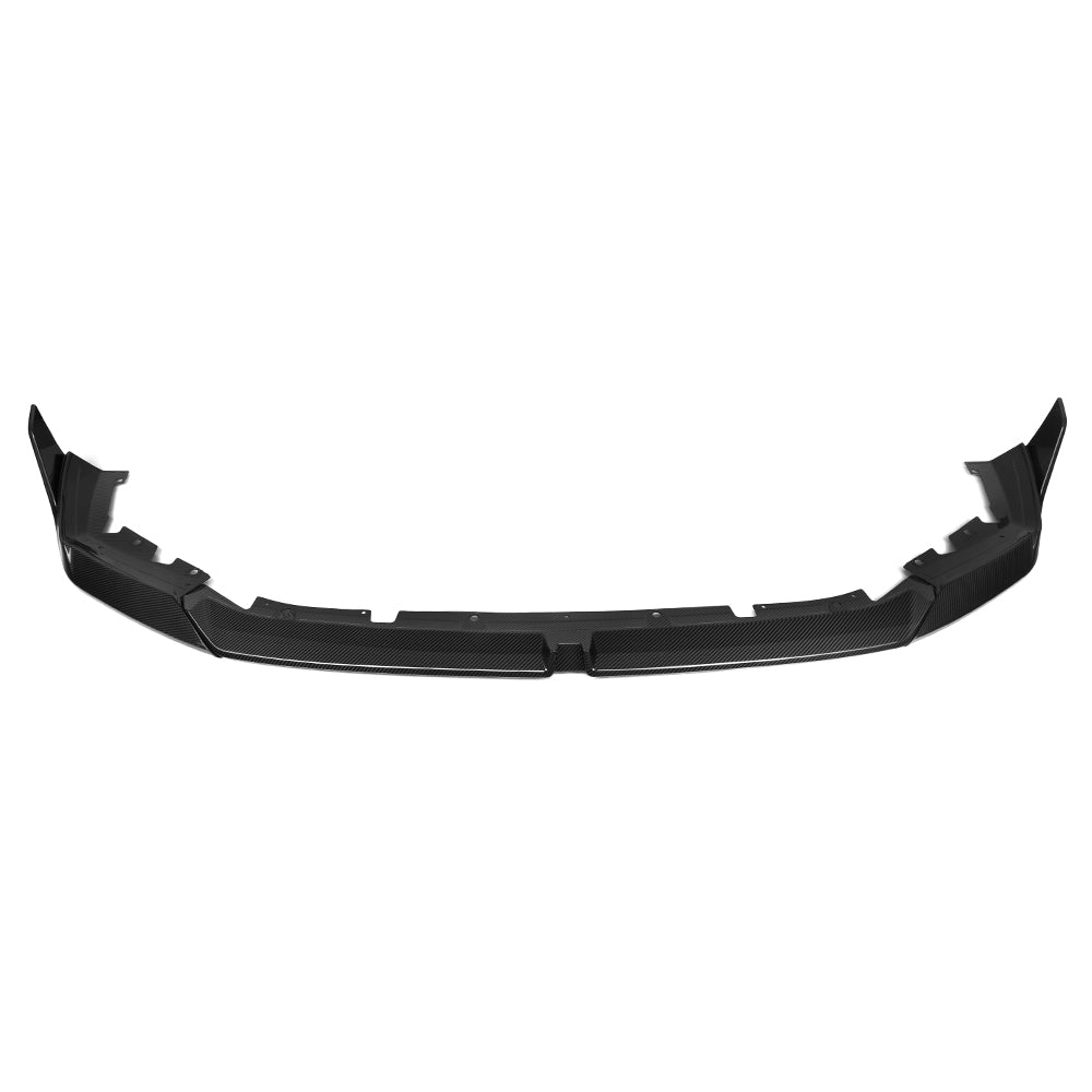 SOOQOO BMW M5 G90 carbon fibre front splitter - front three-quarter view