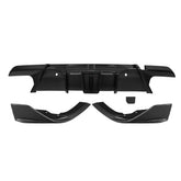 SOOQOO BMW X6M F96 carbon fibre rear diffuser - front three-quarter view