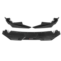 SOOQOO BMW X5M F95 carbon fibre front splitter - side profile view