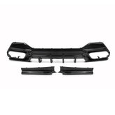 SOOQOO BMW 8 Series G14 carbon fibre rear diffuser - front three-quarter view
