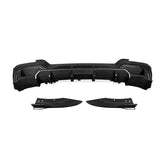SOOQOO BMW iX3 G08 carbon fibre rear diffuser - front three-quarter view