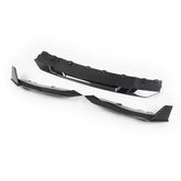 SOOQOO BMW 2 Series G42 carbon fibre front splitter - front three-quarter view