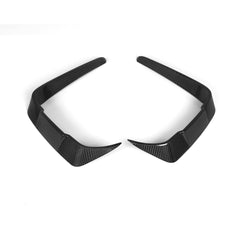 SOOQOO BMW M2 F87 carbon fibre rear vent trim - side profile view