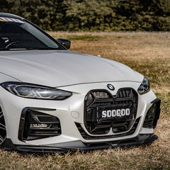SOOQOO BMW 4 Series G22 carbon fibre carbon trim - rear three-quarter view