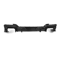 SOOQOO BMW X3 G01 carbon fibre rear diffuser - front three-quarter view