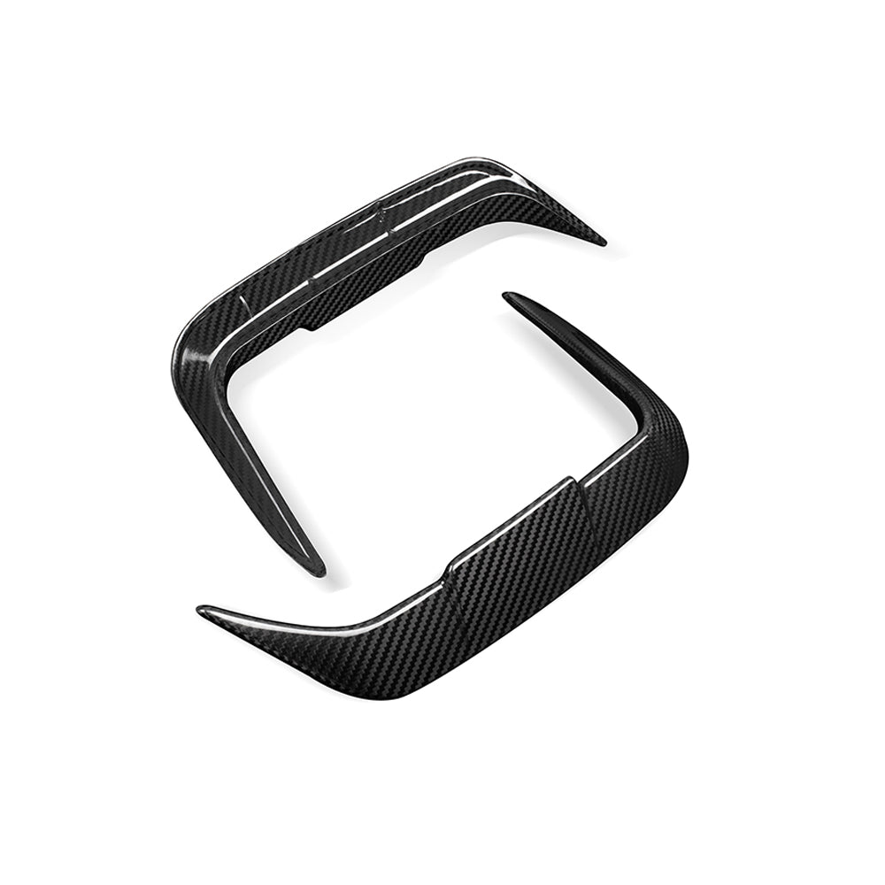 SOOQOO BMW X3M F97 carbon fibre canard - front three-quarter view